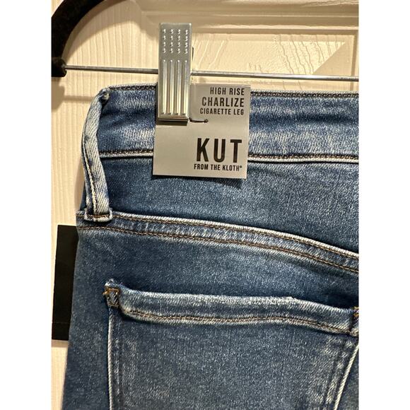 NWT Kut from the Kloth High Rise Charlize Cigarette Leg Size 8 - Picture 7 of 10